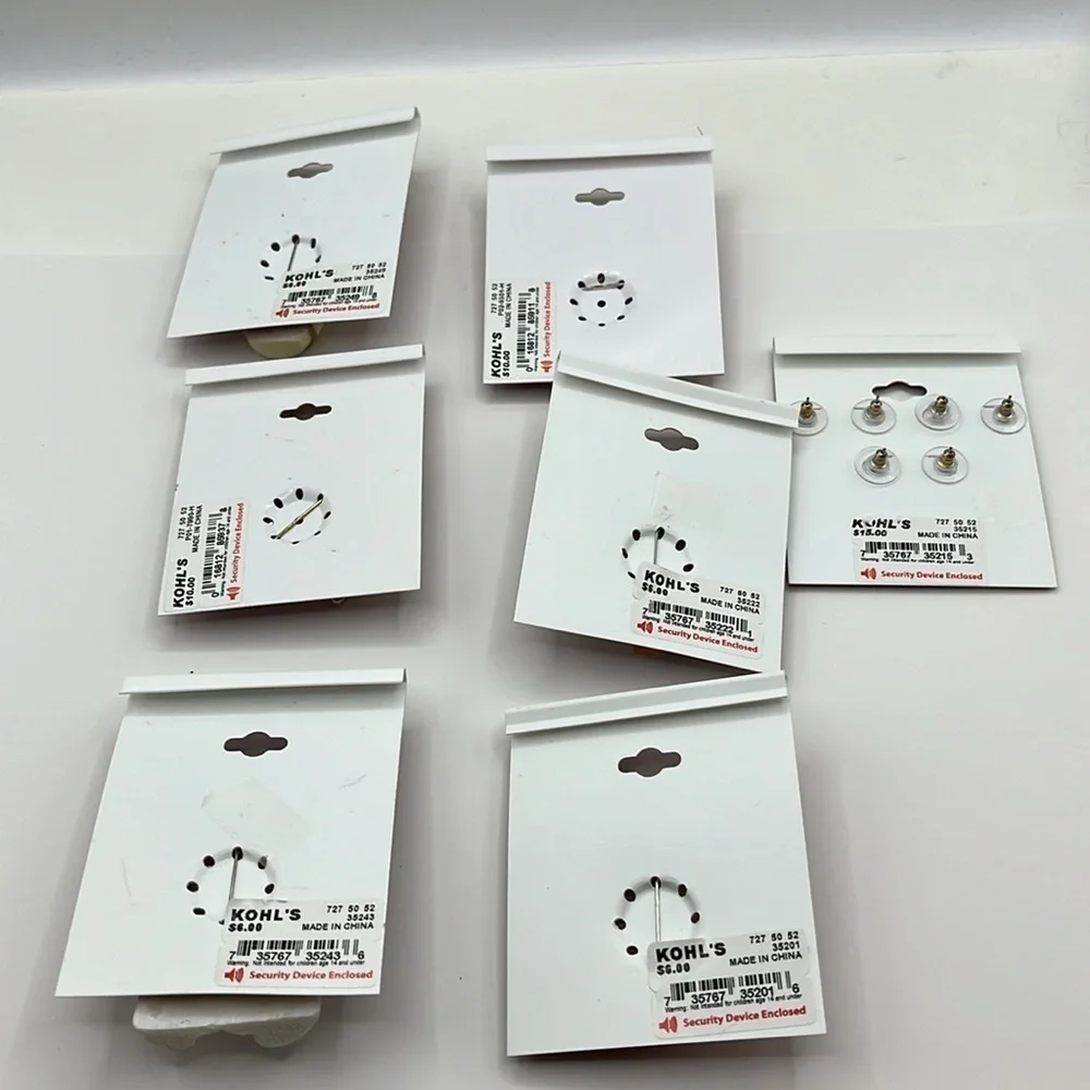 Christmas Brooches 5 and Set  and 1 Set Earrings Snowman Bell Penguin Angel Pins